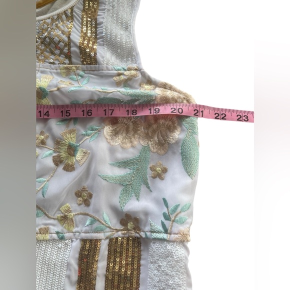 TINY by Anthropologie Sequin Embroidery Top - Picture 7 of 7